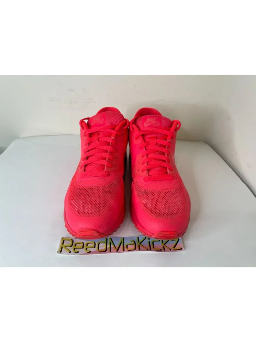 Nike Air Max 90 Hyperfuse Solar Pink NIKE ID Mens 10us PRE OWNED
